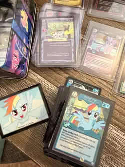 MLP TCG Lot. Sonic Rainboom, stamped cards from bronycon and many chase foils! - Image 2