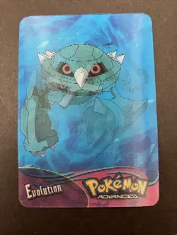 Pokemon Advanced 2004 Panini Lenticular Action Card #69 Beldum-Metang-Metagross - Image 1