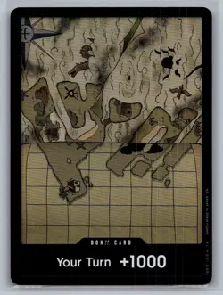 DON!! Card (Sky Island Map) Adventure on Kami's Island One Piece Foil NM - Image 1