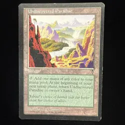 Mtg Undiscovered Paradise LP- Land Reserved List Rare Card Visions #22 - Image 1
