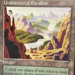 Mtg Undiscovered Paradise LP- Land Reserved List Rare Card Visions #22 - Image 2