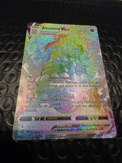 Alcremie VMAX 073/072 Rainbow Secret Rare Card Shining Fates Pokemon TCG - Image 1