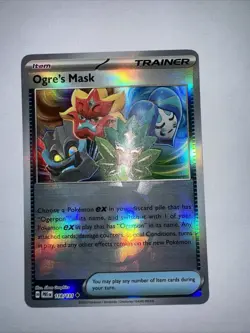 Ogres Mask 118/131 Pokeball Prismatic Evolutions Holo Pokemon Card TCG - Image 1