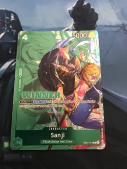 One Piece Card Game - Sanji (EB01-014) Winner English Alternate Art Card - Image 1