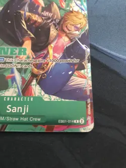 One Piece Card Game - Sanji (EB01-014) Winner English Alternate Art Card - Image 2