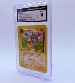 Pokemon Fossil 1/62 Aerodactyl 1st Edition Prerelease Holo Rare 1999 CGC 9 MINT - Image 3