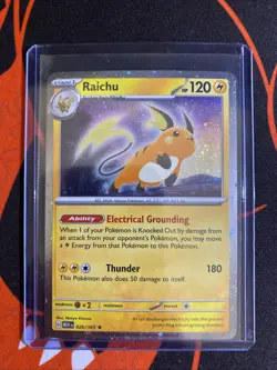 Raichu (Cosmos Holo) 026/165 Holo Rare Miscellaneous Cards & Products Pokemon NM - Image 4