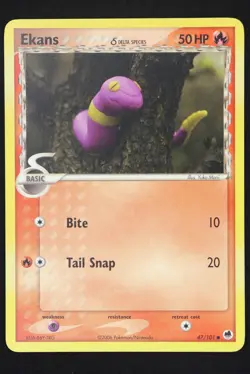Ekans - 47 - Dragon Frontiers - Pokemon Card - Near Mint - Image 1
