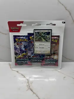 Pokemon TCG: Temporal Forces 3 Pack Blister-Scarlet & Violet- Sealed - Image 1
