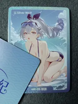 HR25 silver wolf Dimensional Wandering part2 Goddess Story WAIFU ANIME CARD - Image 1