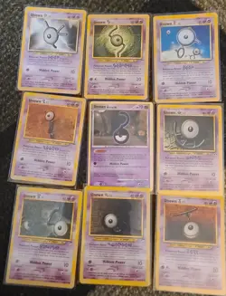 Vintage Neo Discovery Destiny Secret Wonders Unown 9 Card Bundle - Image 1