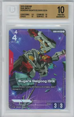 BGS Pristine 10 Gundam Card Game - Sugai's Gelgoog (GQ) GD02-041 R+ - Image 1
