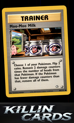 Moo-Moo Milk 101/111 Pokemon Common Neo Genesis Card LP - Image 1