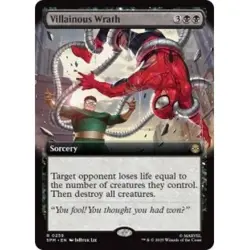 VILLAINOUS WRATH (EXTENDED ART) X4 Marvel's Spider-man SPM Magic MTG MINT CARD - Image 1
