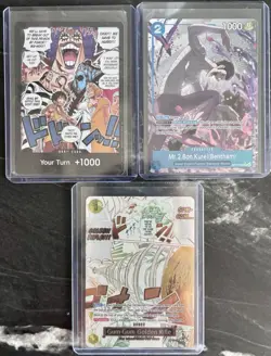 Bandai One Piece Card Game OP-06 3-Card Lot Foil Alt Art English - Image 1