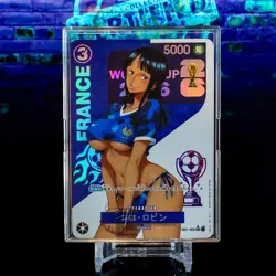 Nico Robin France Waifu Trading Card One Piece Custom Holo Foil 2026 FIFA WC - Image 1