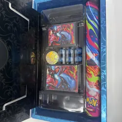 Mega Charizard X UPC Playmat, Deck box, Sleeves, Dice, And Coin - No TCG Cards - Image 2