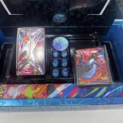 Mega Charizard X UPC Playmat, Deck box, Sleeves, Dice, And Coin - No TCG Cards - Image 3