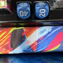 Mega Charizard X UPC Playmat, Deck box, Sleeves, Dice, And Coin - No TCG Cards - Image 4