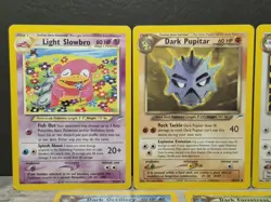 Pokemon TCG Neo Destiny Set Lot 7 Cards Dark Wigglytuff, Light Slowbro Ect... - Image 2