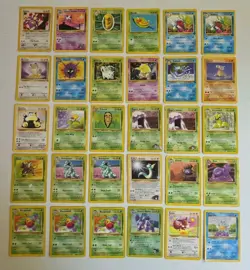 VTG 90s Edition Pokemon Cards Lot of 30 Nintendo Mixed Pokemon (POOR CONDITION) - Image 1