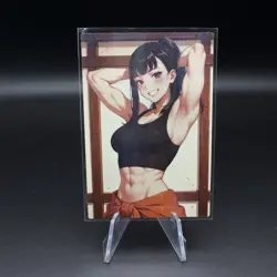 Maki Oze Holographic Anime Collectible Trading Card - Image 1