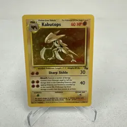 Kabutops - 9/62 - Pokemon Fossil Unlimited Holo Rare Card WOTC LP - Image 1