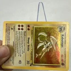 Kabutops - 9/62 - Pokemon Fossil Unlimited Holo Rare Card WOTC LP - Image 5