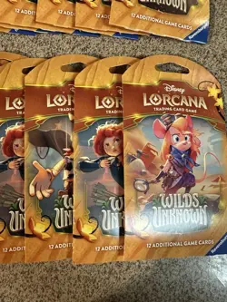 Ravensburger Disney Lorcana TCG Wilds Unkown 19 Booster Packs 12 Cards Eng - Image 2