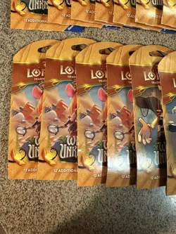 Ravensburger Disney Lorcana TCG Wilds Unkown 19 Booster Packs 12 Cards Eng - Image 4