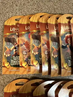 Ravensburger Disney Lorcana TCG Wilds Unkown 19 Booster Packs 12 Cards Eng - Image 5