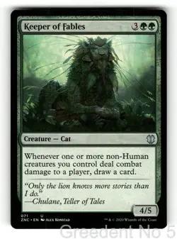 Keeper of Fables 71 Uncommon Commander: Zendikar Rising Magic: The Gathering NM - Image 1