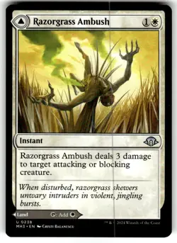 MTG Razorgrass Ambush Razorgrass Field | NM | Modern Horizons 3 - Image 1