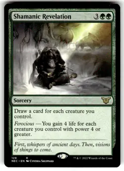 Shamanic Revelation Commander: Kamigawa: Neon Dynasty Regular MTG - Image 1