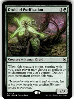Druid of Purification 49 R Normal DRC MTG NM - Image 1
