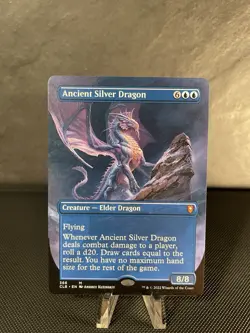 Ancient Silver Dragon Borderless MTG - Image 1