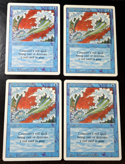 4x Blue Elemental Blast - NM MTG Vintage Playset Revised + Fast Ship! - Image 1