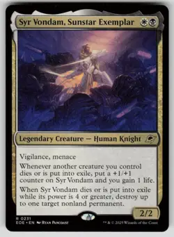 Syr Vondam, Sunstar Exemplar Rare Edge of Eternities 231 MTG Near Mint 2025 - Image 1