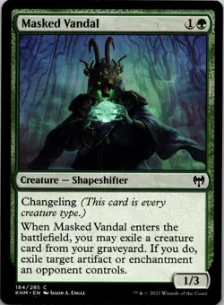 Masked Vandal 184 Common Kaldheim MTG Near Mint - Image 1