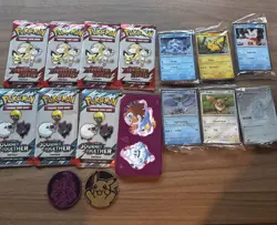Pokemon Holiday Calendar - Sealed Promos - 7 Fun Packs - Stickers - Game Coins - Image 1