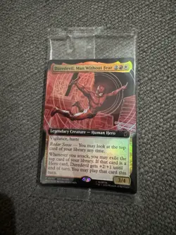 Daredevil Man Without Fear Extended Art Promo Foil Sealed w/Foil Lands MTG Magic - Image 1
