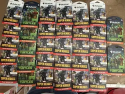 Magic: The Gathering Booster Pack LOT 32 Sealed Packs MTG Super Heroes/Turtles - Image 1