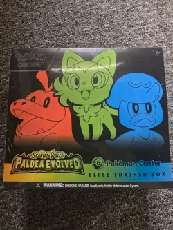 Pokemon Scarlet & Violet Paldea Evolved Pokemon Center Elite Trainer Box ETB 820650853678 - Image 1