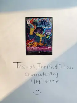 Magic The Gathering: Thanos, the Mad Titan Foil (Collector comic cover) - Image 1