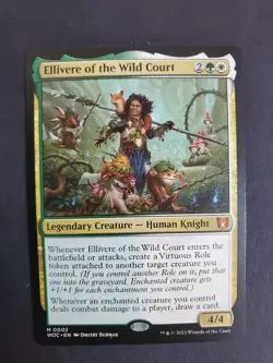 MTG Ellivere of the Wild Court (2/208) Wilds of Eldraine Commander NM - Image 1