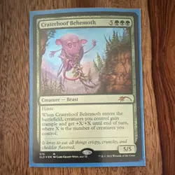 Craterhoof Behemoth 375 Secret Lair Mythic Foil - Image 1