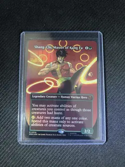 Shang-Chi, Master of Kung Fu Foil Borderless Near Mint 370 Marvel Super Heroes - Image 1
