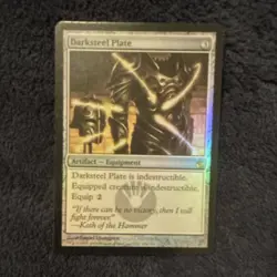 Magic The Gathering Darksteel Plate Foil Mirrodin Besieged - Image 1