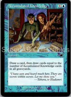MTG SkeenAB Accumulated Knowledge Nemesis MP - Image 1