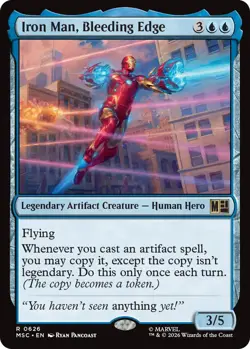 MTG Iron Man, Bleeding Edge, NM-Mint, English Commander: Marvel Super Heroes - Image 1